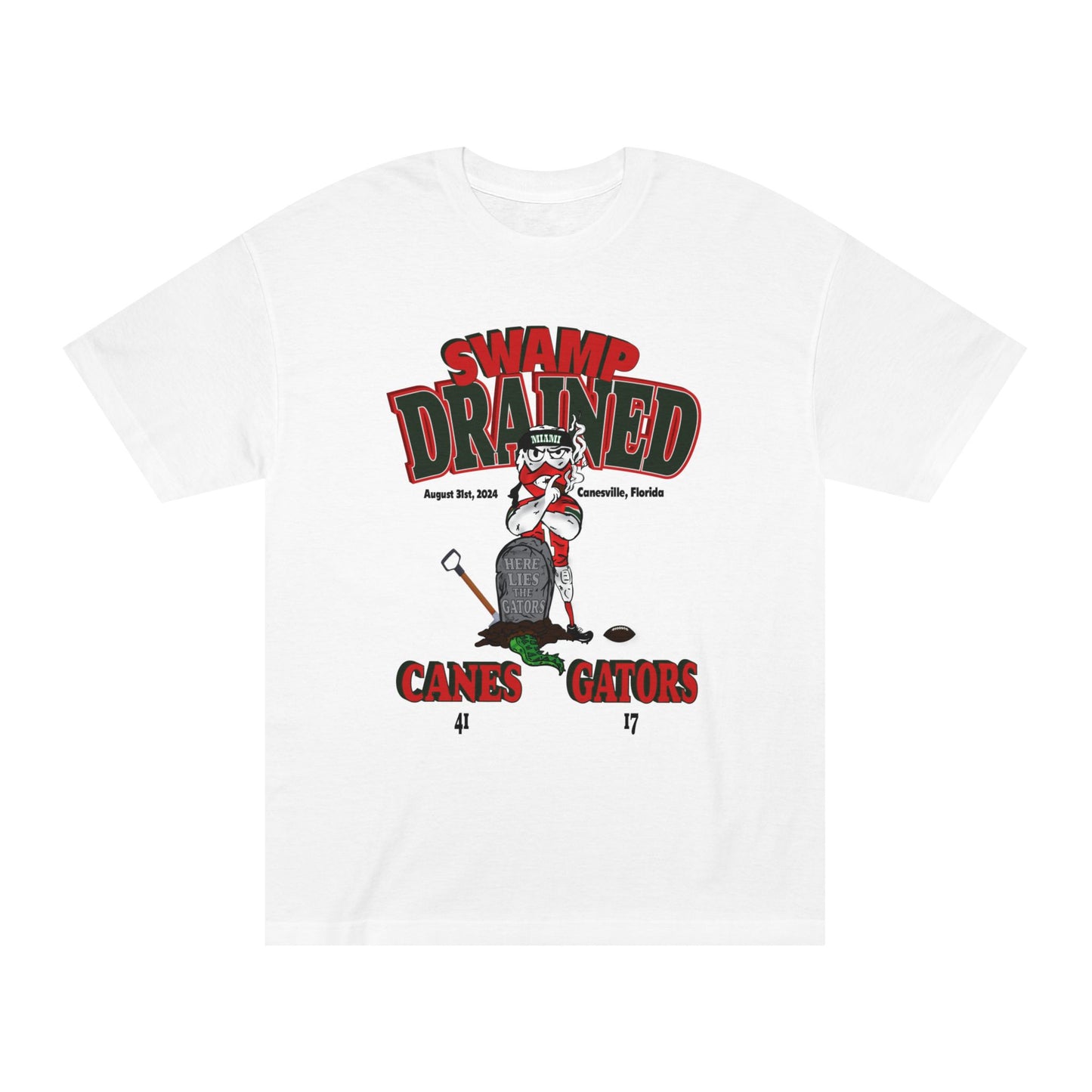 Miami Hurricanes "Swamp Drained" Rivalry Tee