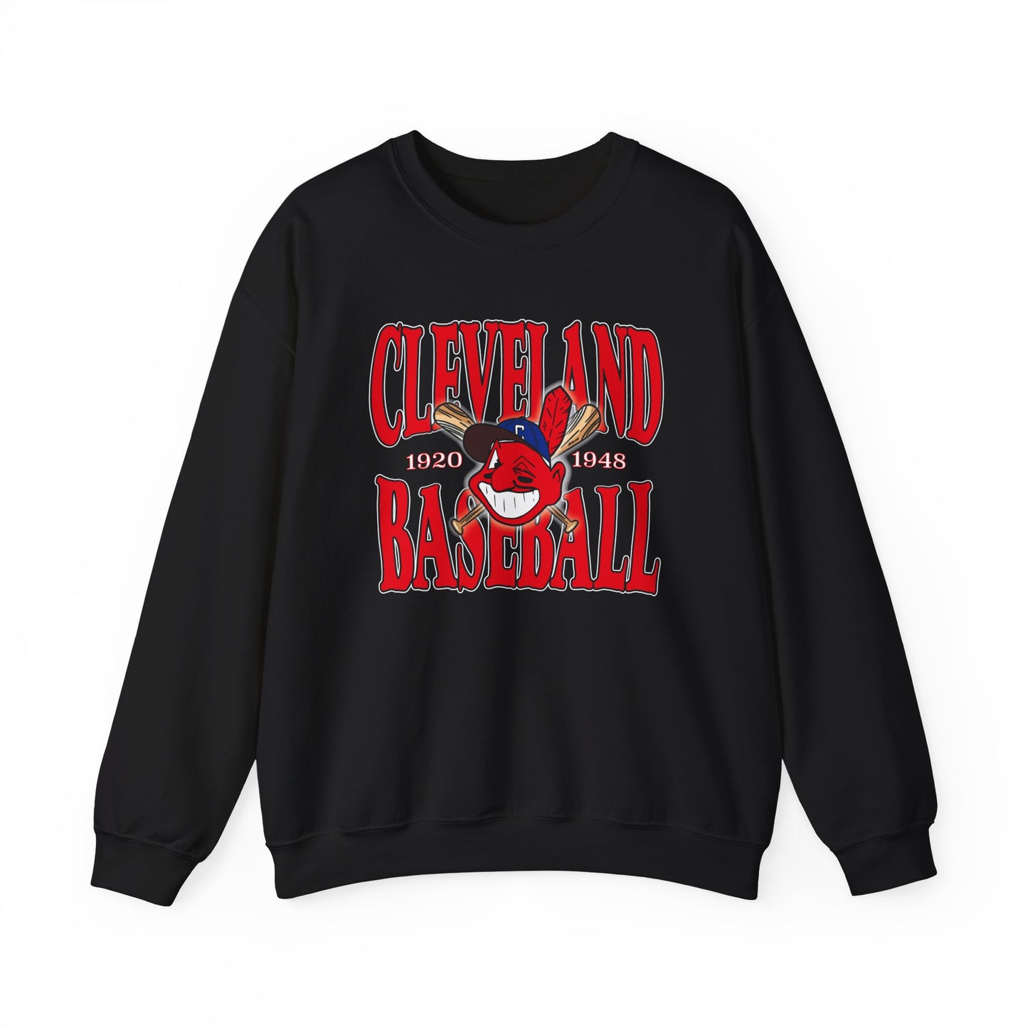 Cleveland Baseball Old School Chief Wahoo Crewneck