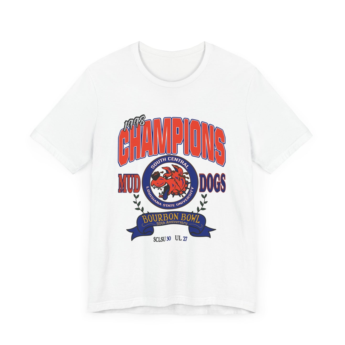 Waterboy Mud Dogs Bourbon Bowl Champs Tee