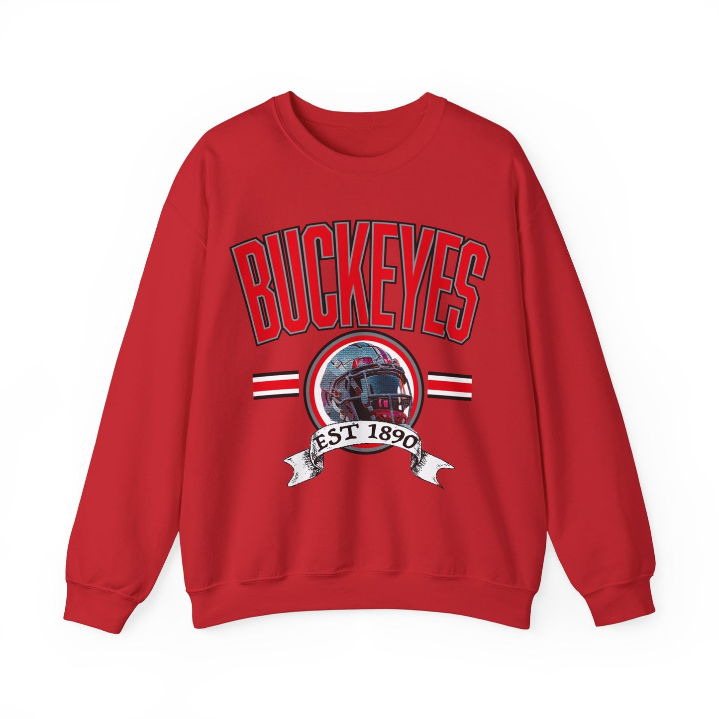 Ohio State Buckeyes Helmet Crewneck