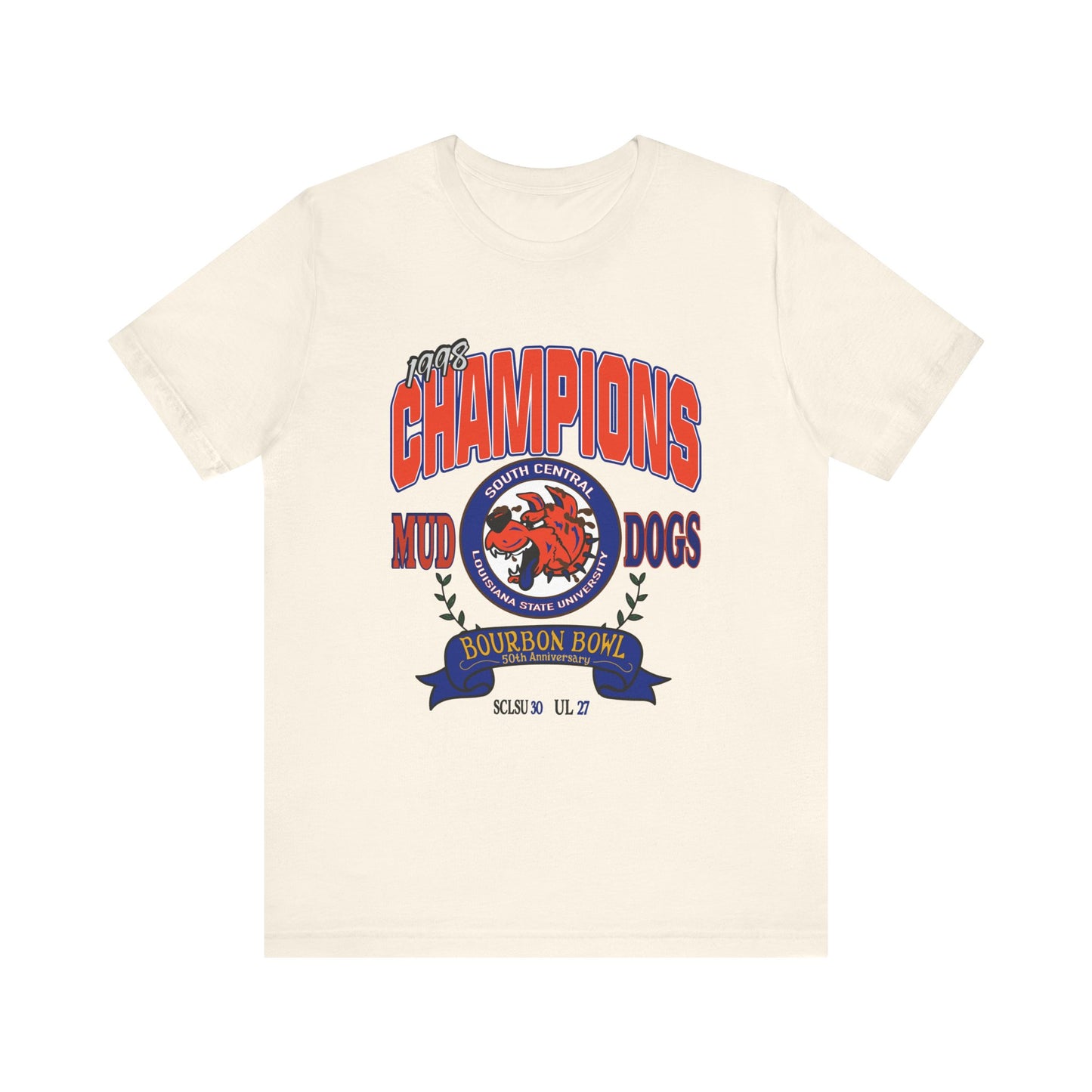 Waterboy Mud Dogs Bourbon Bowl Champs Tee