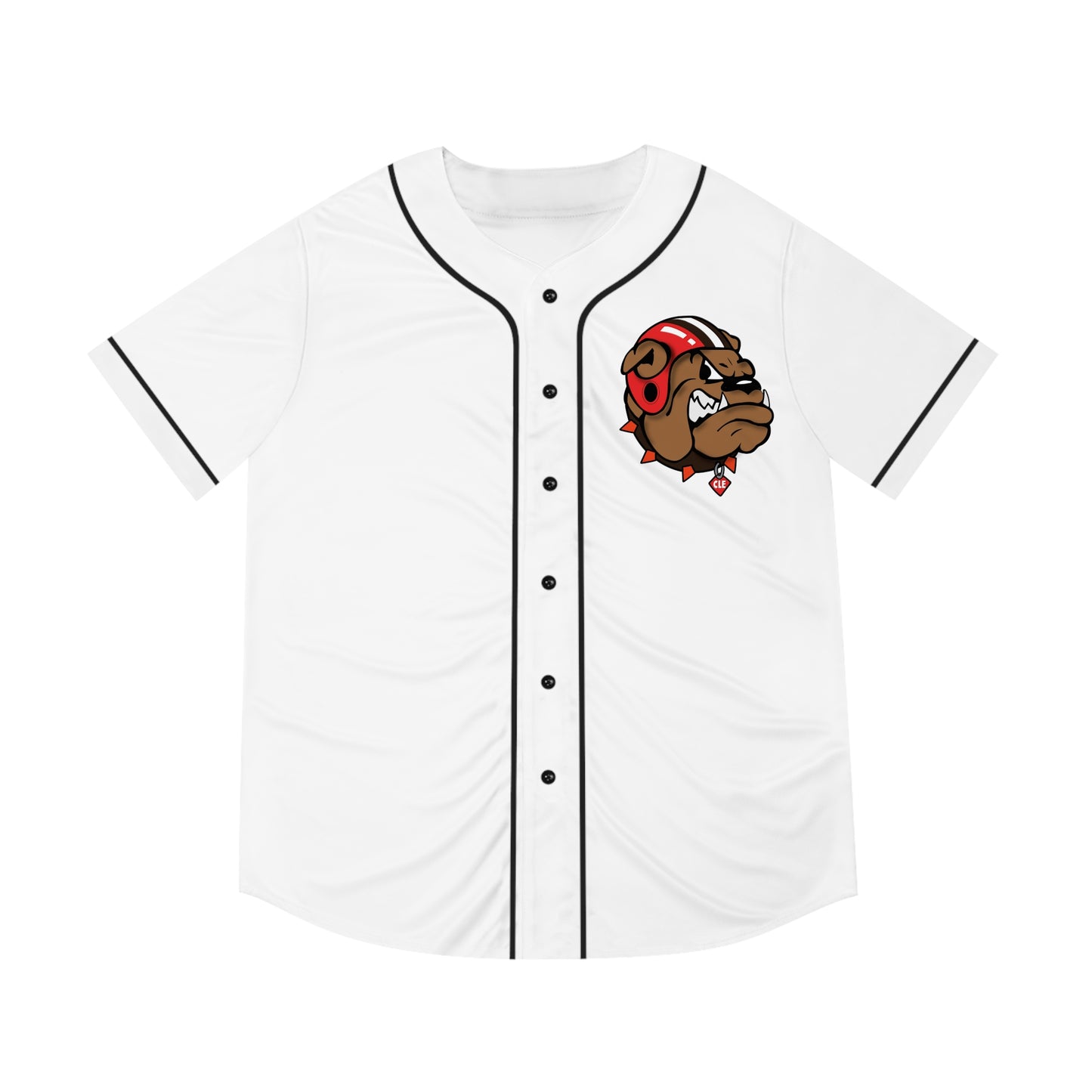 Cleveland Browns Dawg Button-Up Jersey (White)