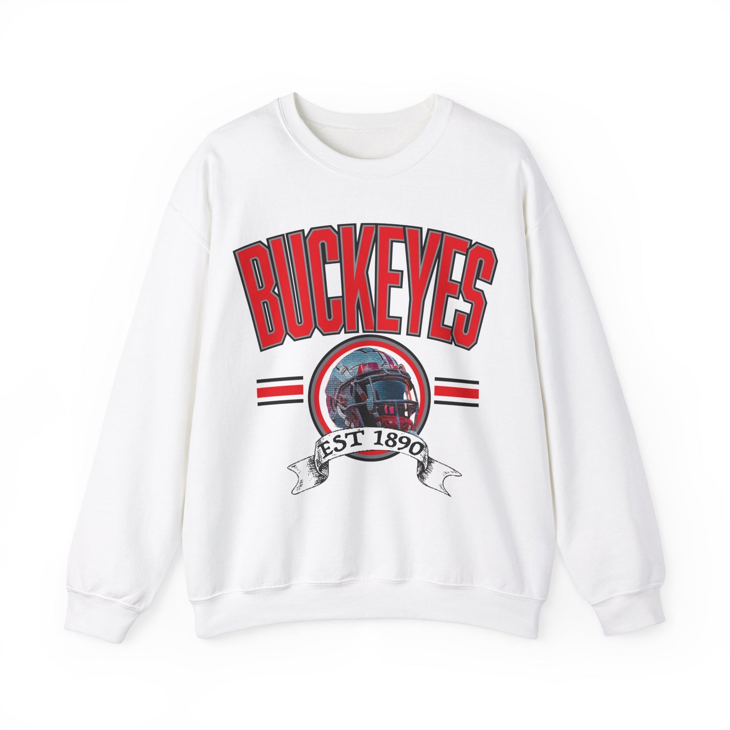 Ohio State Buckeyes Helmet Crewneck