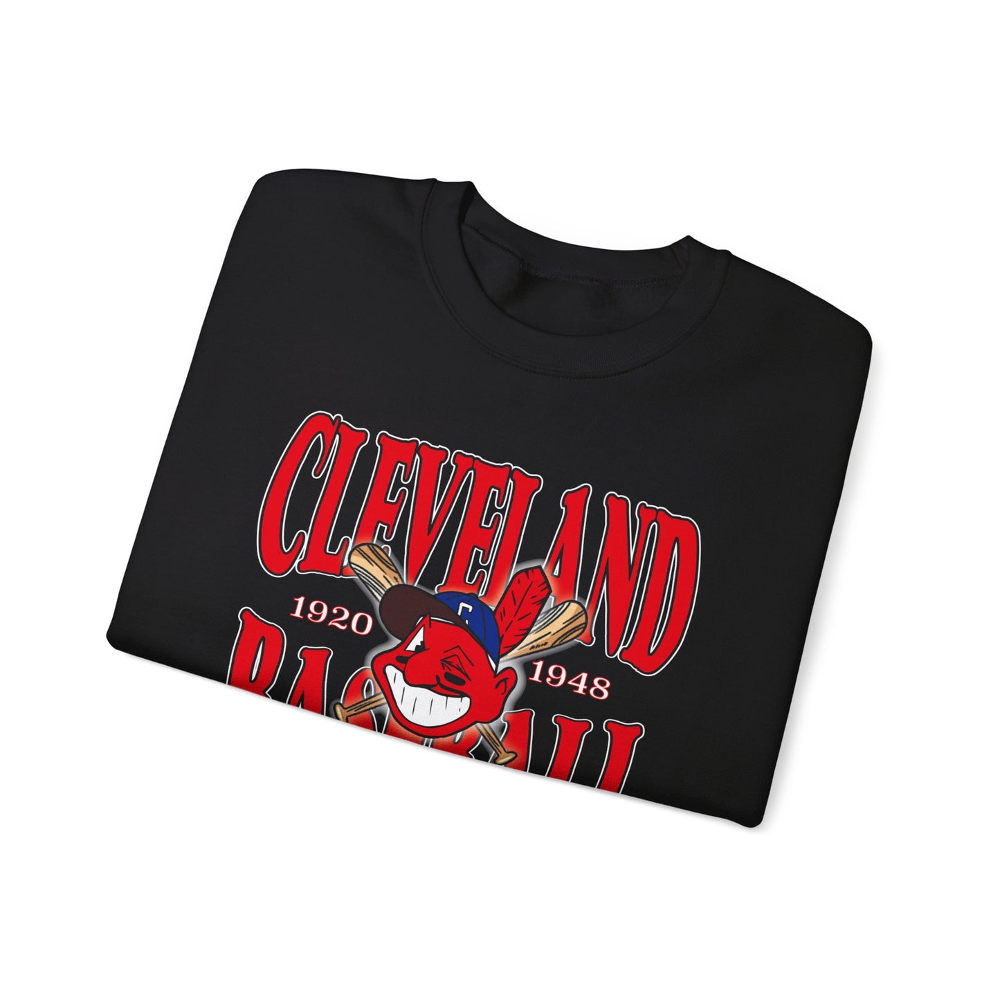 Cleveland Baseball Old School Chief Wahoo Crewneck