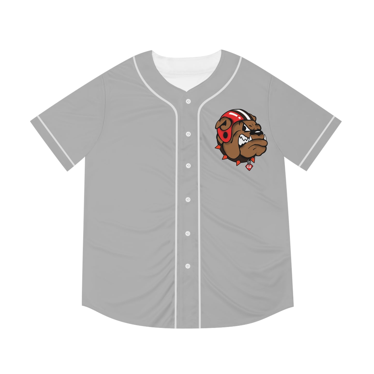 Cleveland Browns Dawg Button-Up Jersey (Grey)