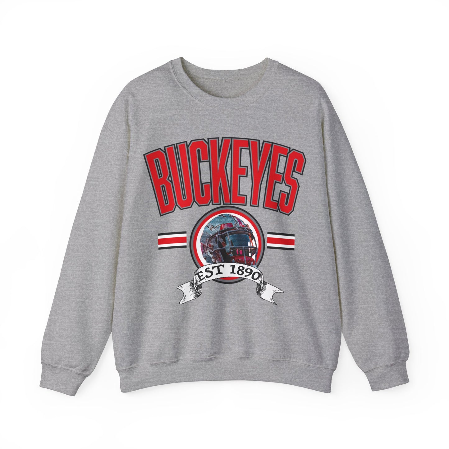 Ohio State Buckeyes Helmet Crewneck