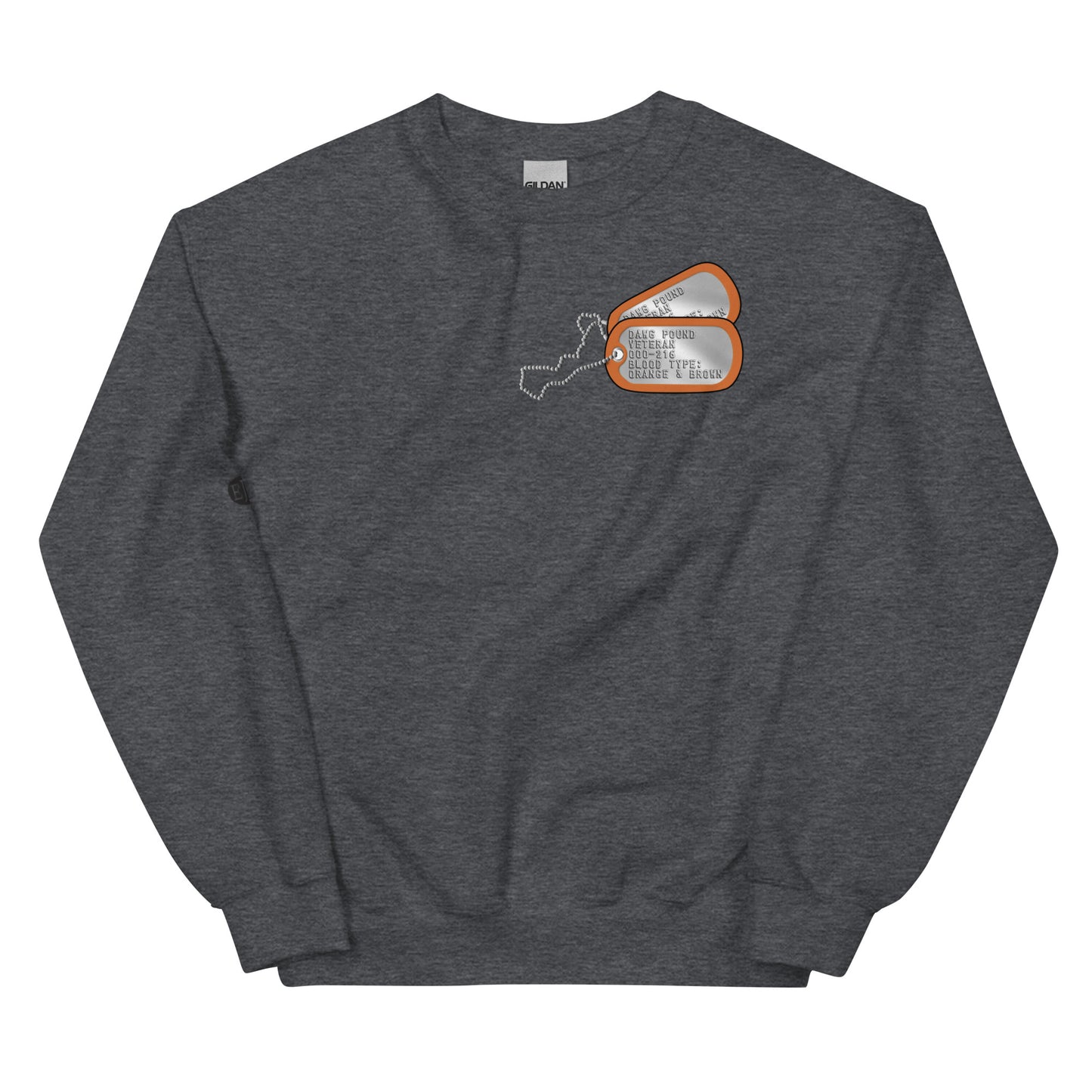 Browns "Dawg Pound Veteran" Military Tag Crewneck