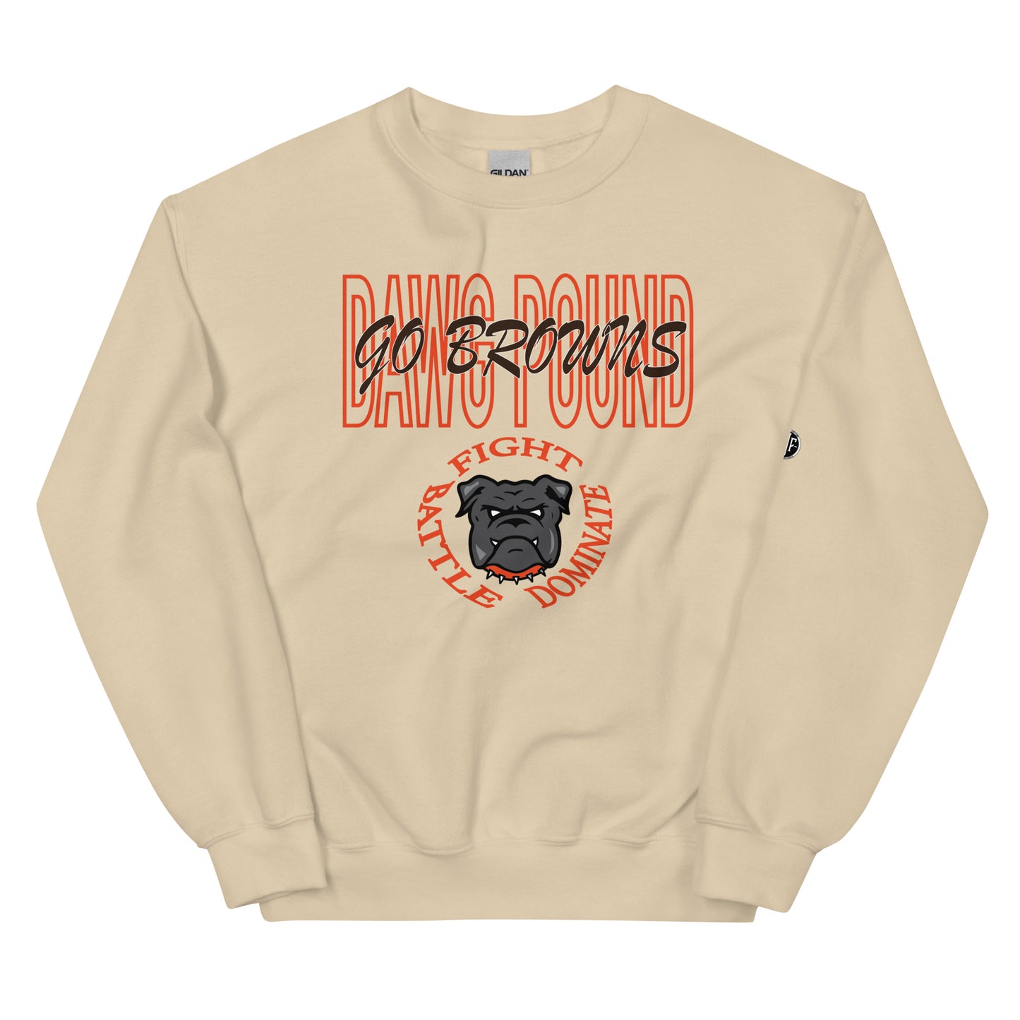 Browns "Fight Battle Dominate" Crewneck