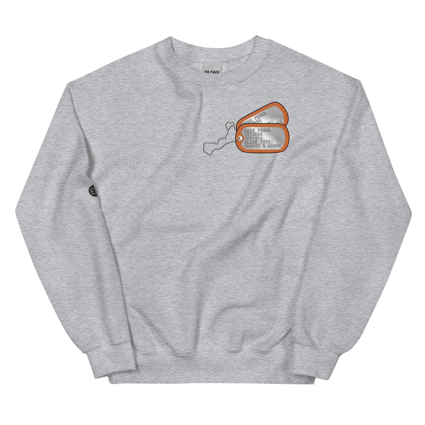 Browns "Dawg Pound Veteran" Military Tag Crewneck