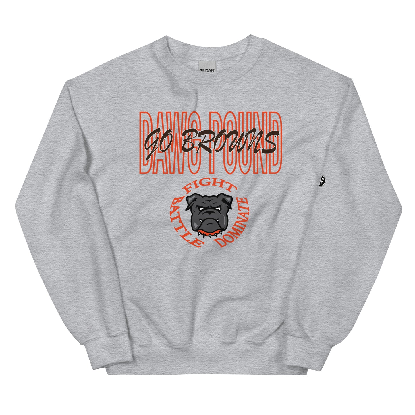 Browns "Fight Battle Dominate" Crewneck