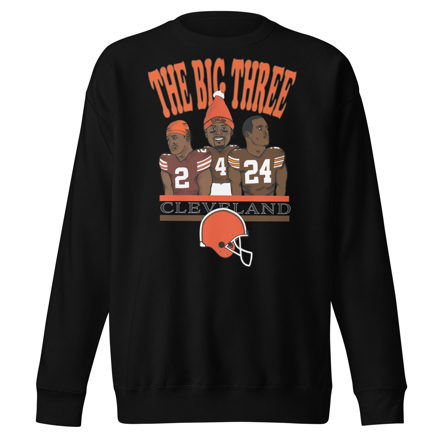 Browns Cooper, Watson, Chubb "Big Three" Crewneck