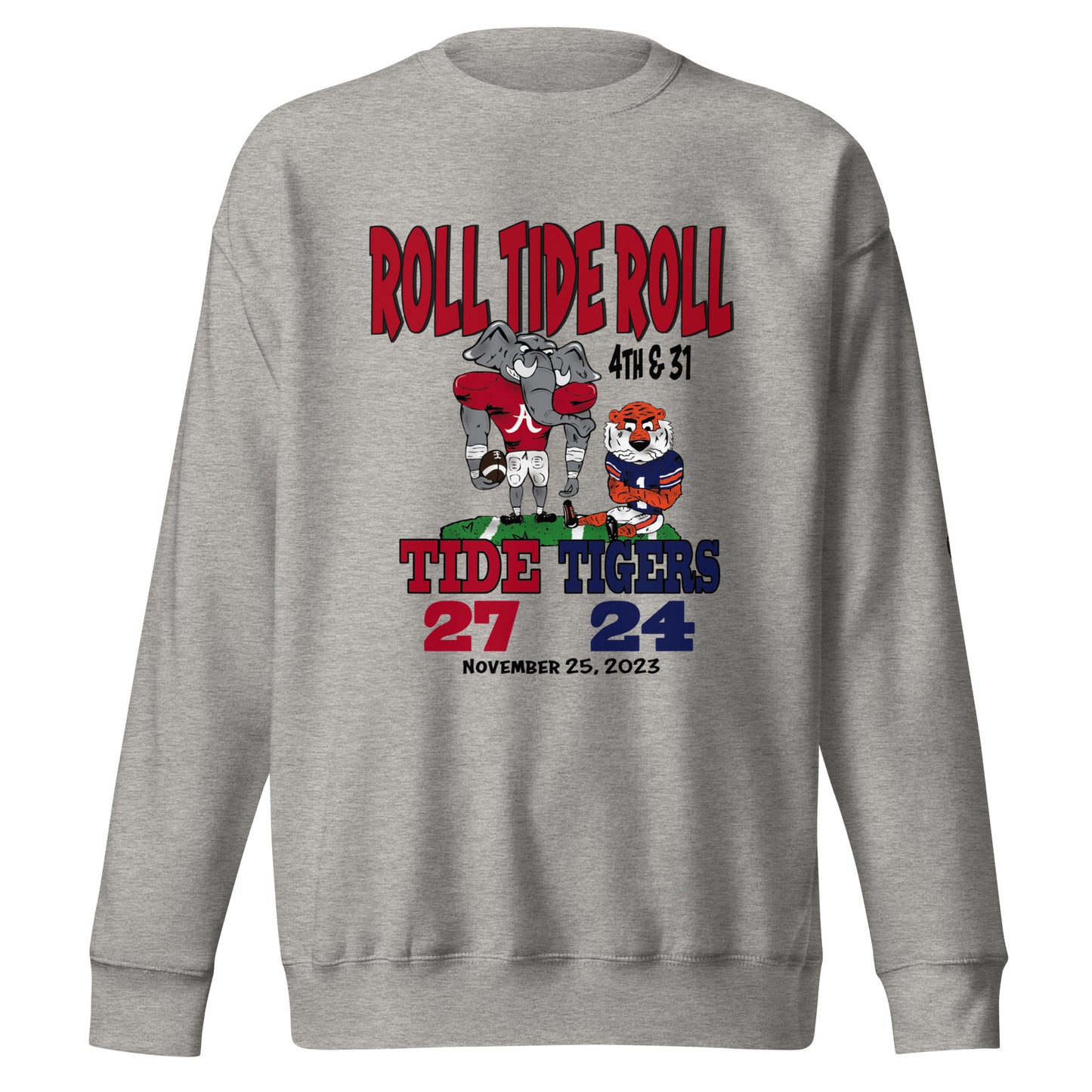 Bama vs Auburn "4th & 31" Rivalry Crewneck