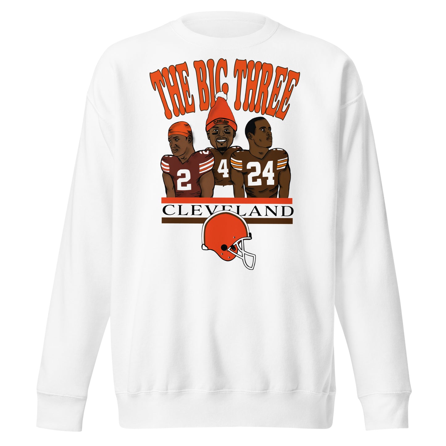 Browns Cooper, Watson, Chubb "Big Three" Crewneck