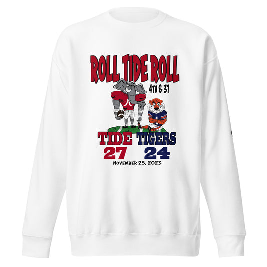 Bama vs Auburn "4th & 31" Rivalry Crewneck