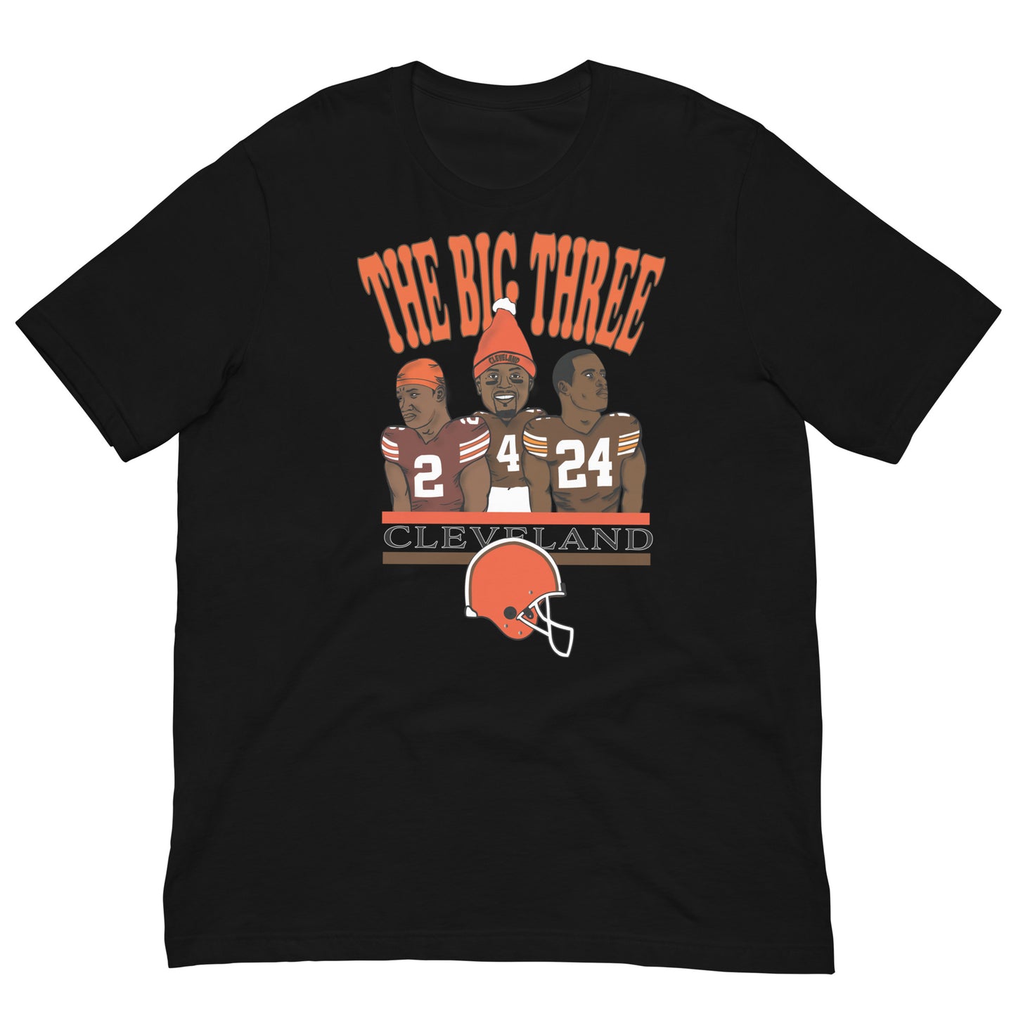 Browns Cooper, Watson, Chubb "Big Three" T-Shirt