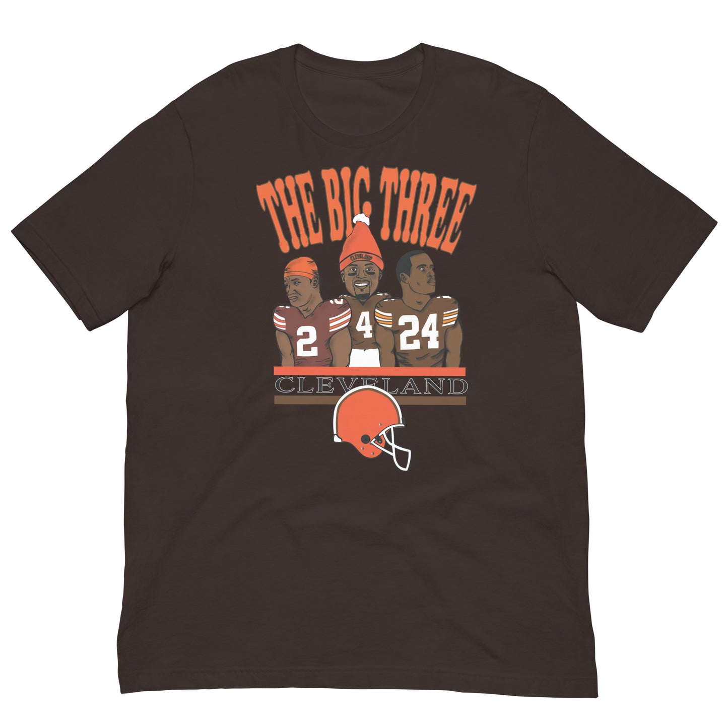 Browns Cooper, Watson, Chubb "Big Three" T-Shirt