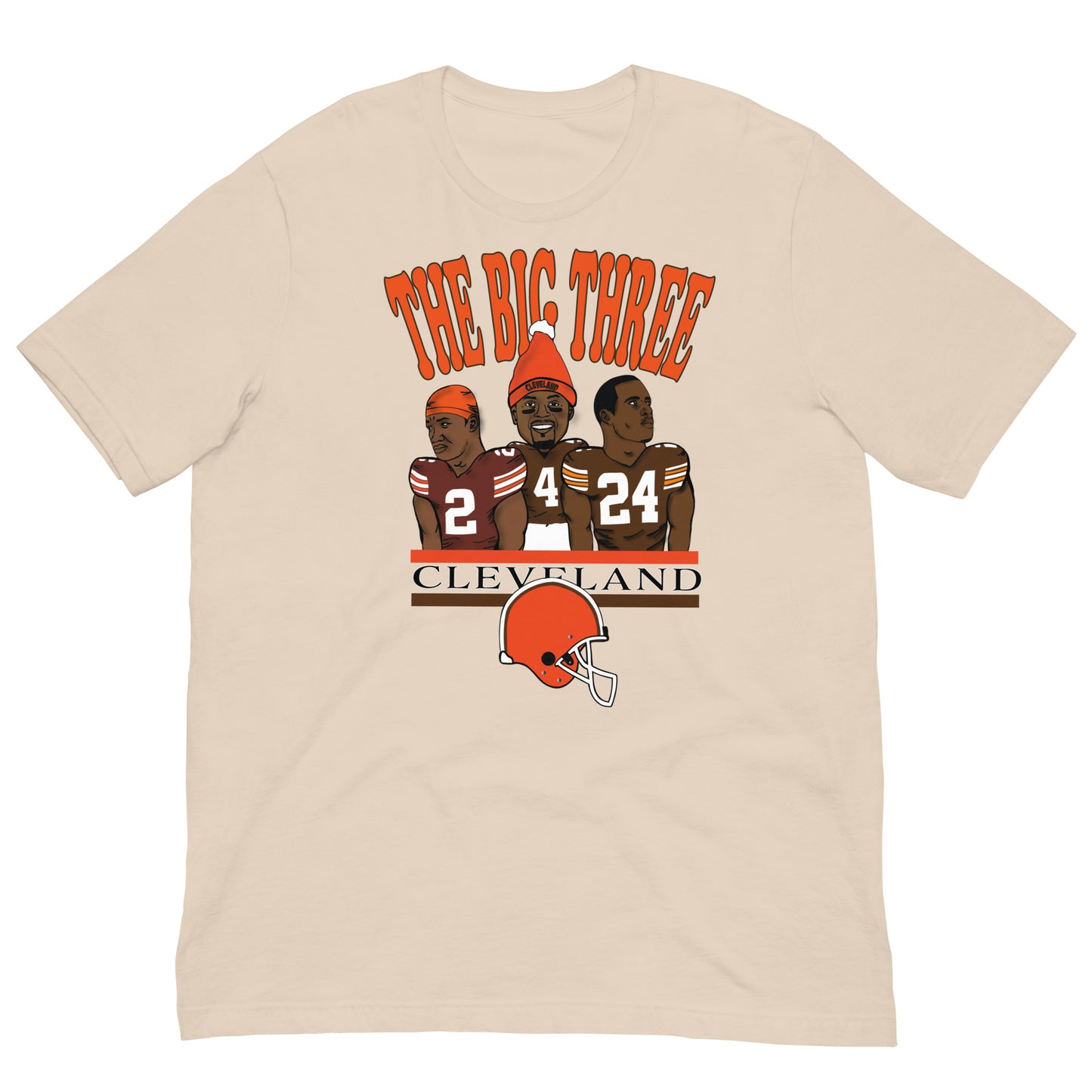 Browns Cooper, Watson, Chubb "Big Three" T-Shirt