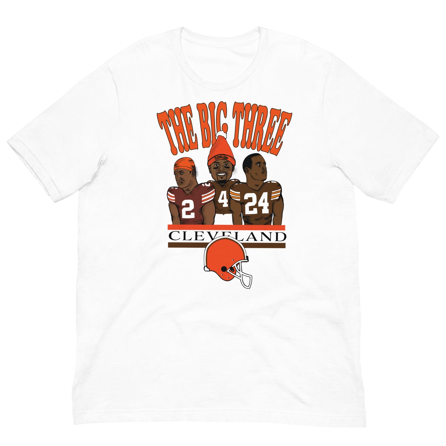 Browns Cooper, Watson, Chubb "Big Three" T-Shirt